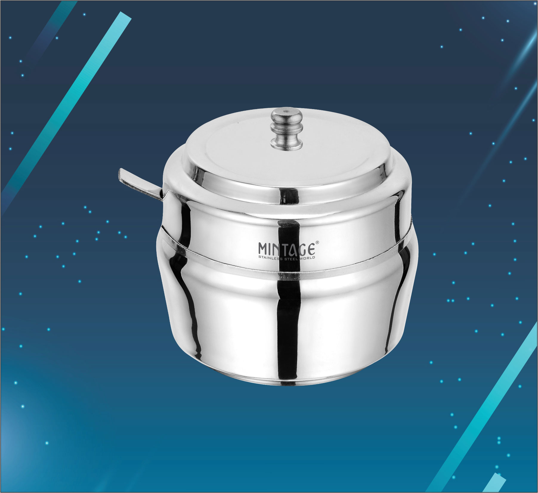 Ghee Pot with Spoon