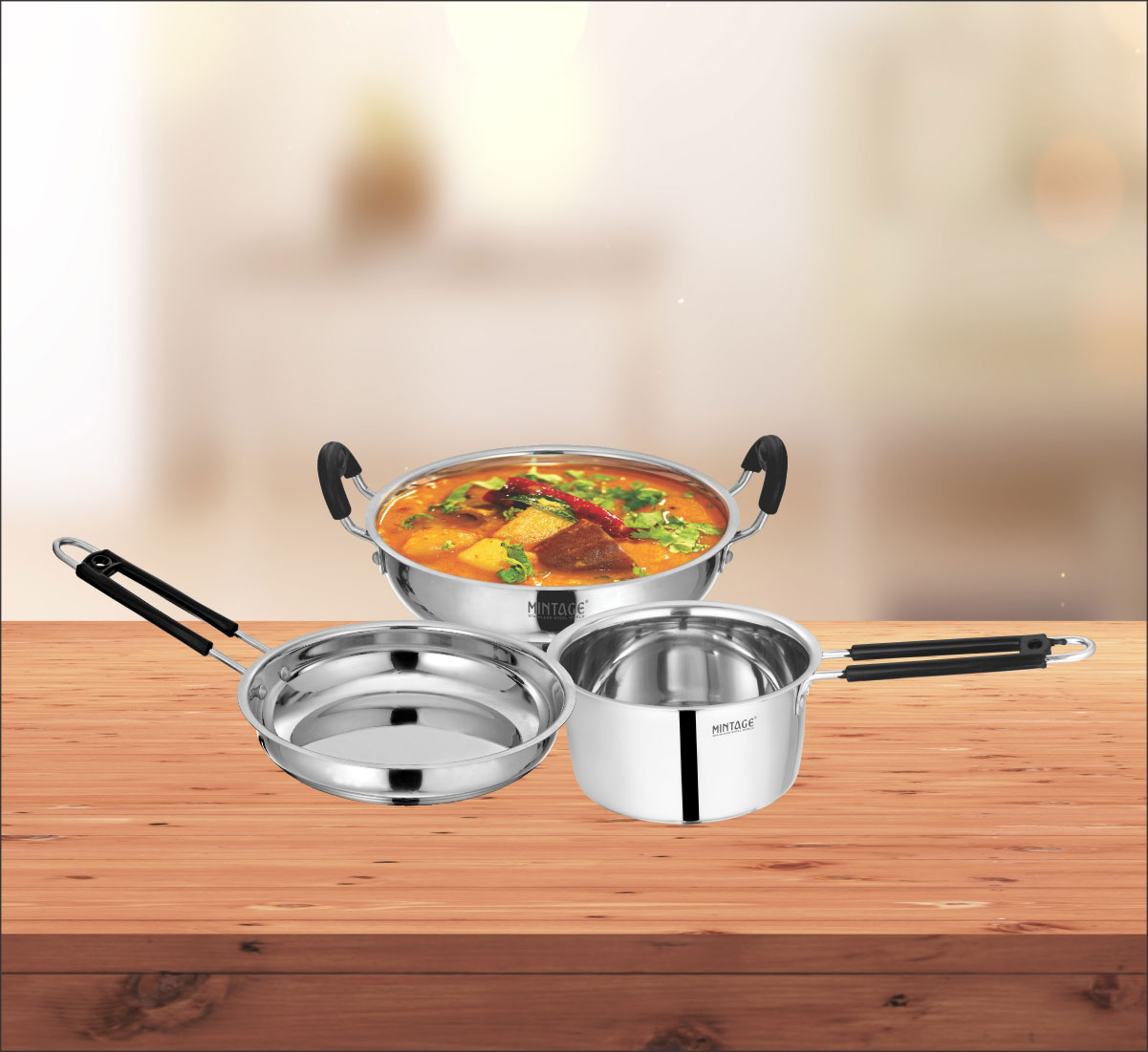 3+1 Pcs. Mapple Gift Set Induction Cookware